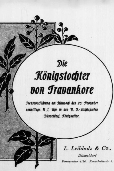Póster de Die Königstochter von Travankore