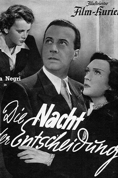 Póster de Die Nacht der Entscheidung