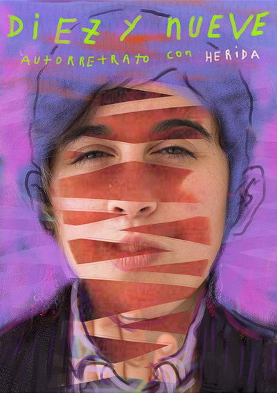 Póster de Diez y nueve. Autorretrato con herida