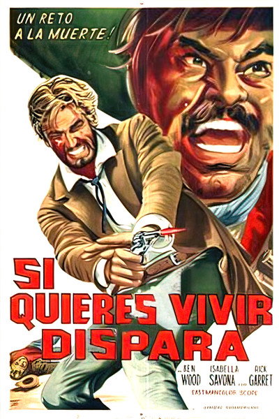 Póster de Django: Si quieres vivir, dispara