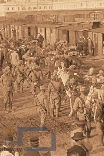 Póster de Dolazak IV konjickog puka u Beograd i docek na beogradskoj zeleznickoj stanici
