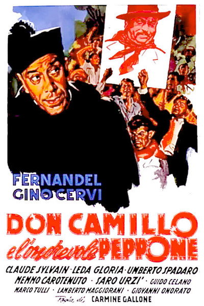 Póster de Don Camillo e l'on. Peppone