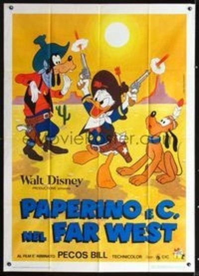 Póster de Donald y sus amigos conquistan el oeste
