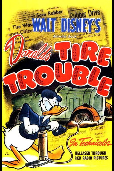 Póster de Donald's Tire Trouble