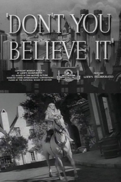 Póster de Don't You Believe It