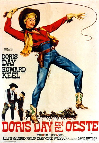 Póster de Doris Day en el Oeste