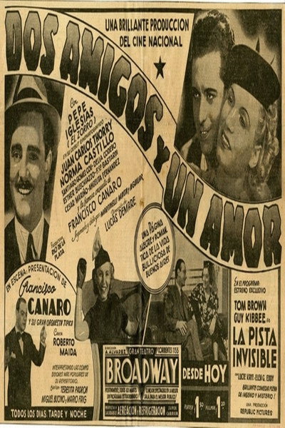 Póster de Dos amigos y un amor