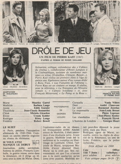 Póster de Drôle de jeu