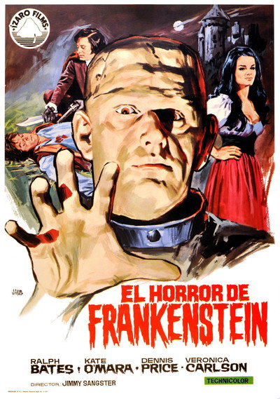 Póster de El horror de Frankenstein