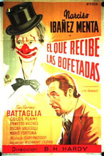 Póster de El que recibe las bofetadas
