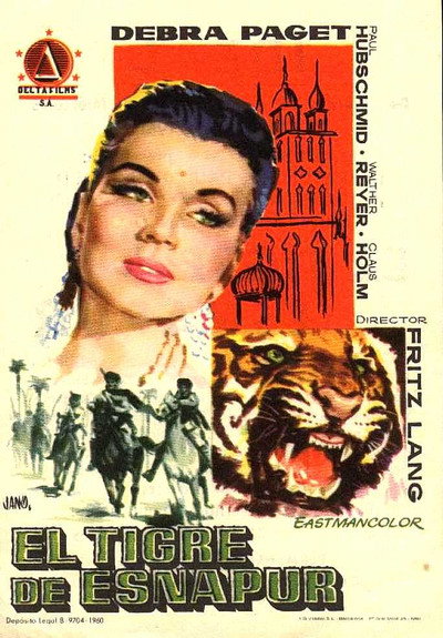 Póster de El tigre de Esnapur
