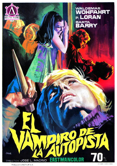 Póster de El vampiro de la autopista