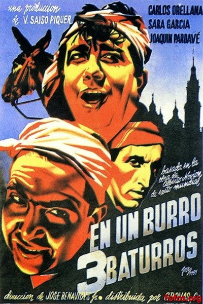 Póster de En un burro tres baturros