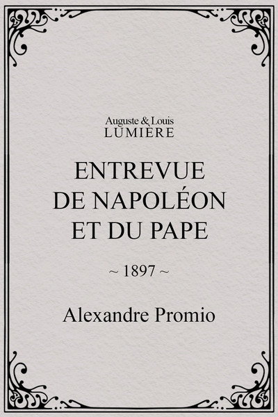 Póster de Entrevue de Napoléon et du Pape