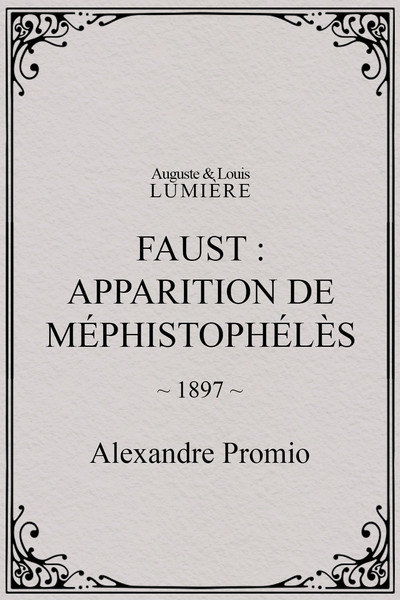 Póster de Faust: apparition de Méphistophélès
