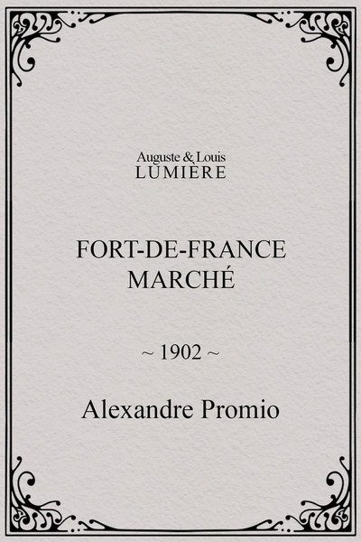 Póster de Fort-de-France : marché