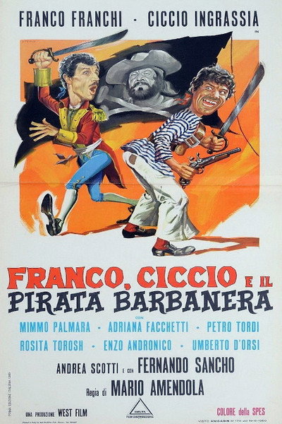 Póster de Franco, Ciccio and Blackbeard the Pirate