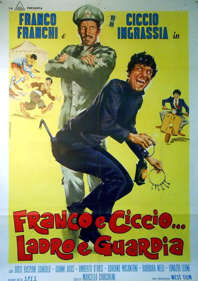 Póster de Franco e Ciccio... ladro e guardia