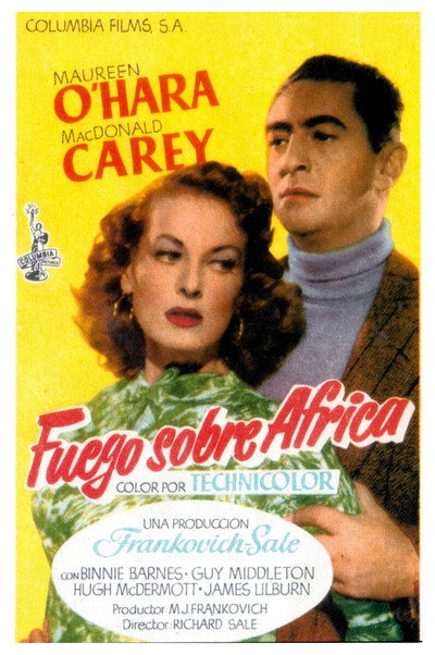 Póster de Fuego sobre África