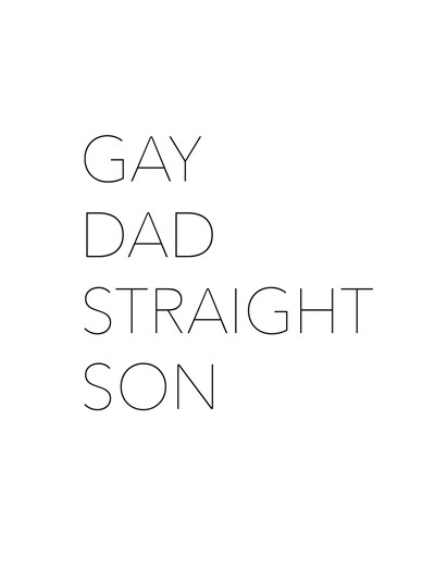 Póster de Gay Dad, Straight Son