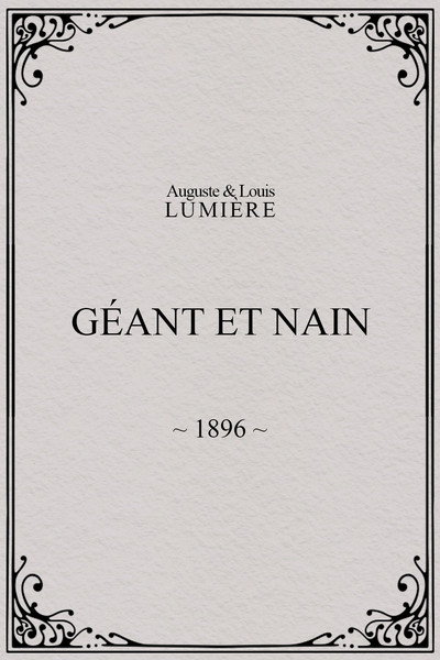 Póster de Géant et nain