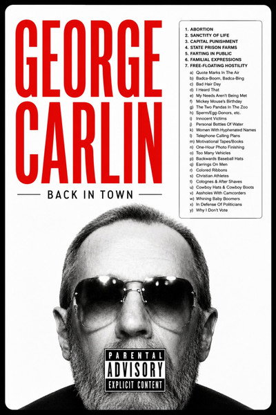 Póster de George Carlin: Back in Town