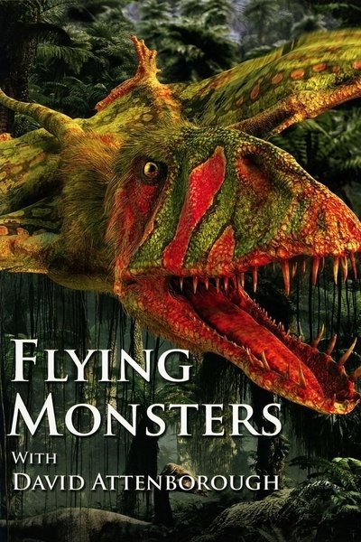Póster de Gigantes voladores 3D con David Attenborough