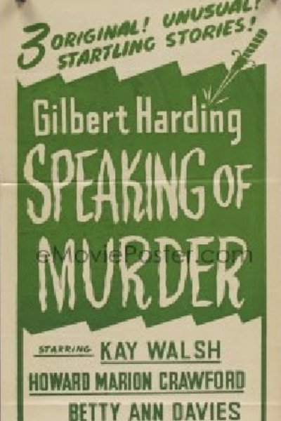 Póster de Gilbert Harding Speaking of Murder