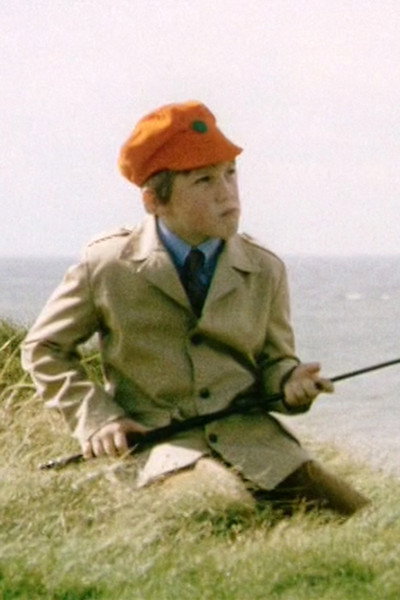 Póster de Golfers in a Scottish Landscape