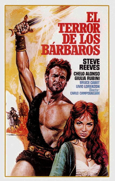 Póster de Goliat contra los bárbaros