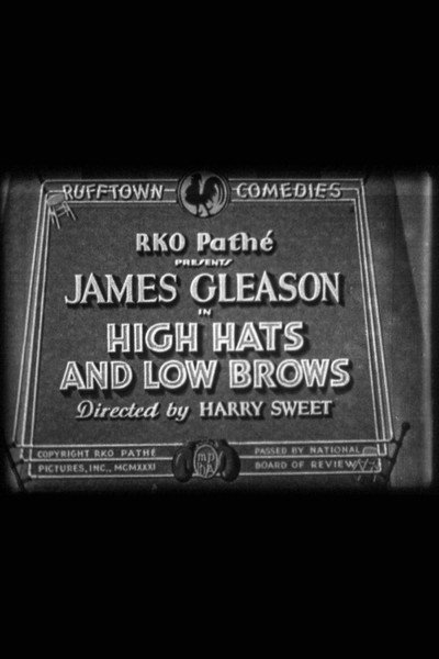 Póster de High Hats and Low Brows