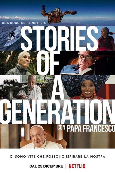 Póster de Historias de una generación con el papa Francisco