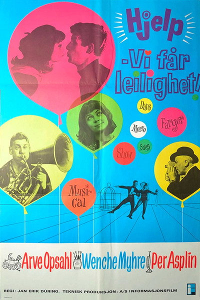 Póster de Hjelp - vi får leilighet! - Husmorfilmen høsten 1965