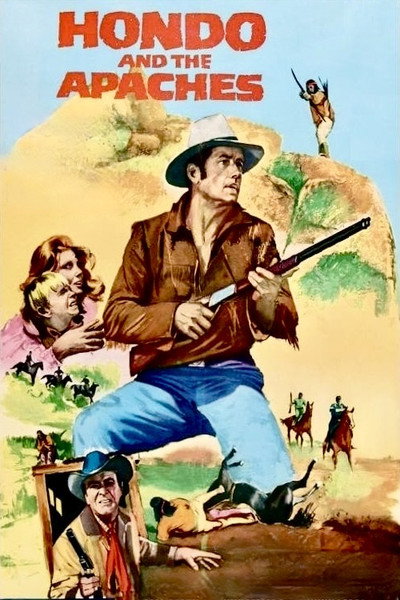 Póster de Hondo y los Apaches