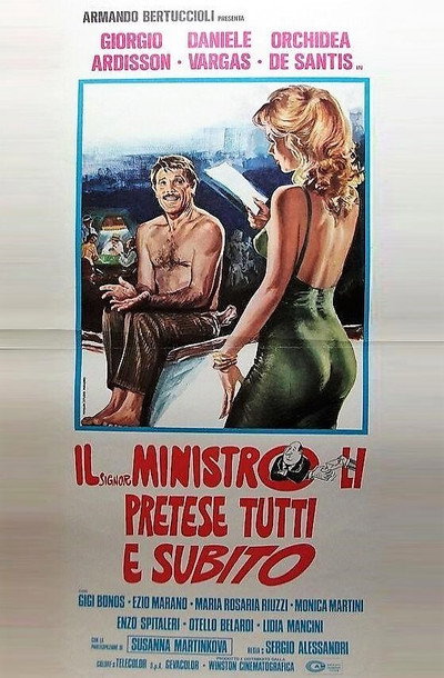 Póster de Il signor Ministro li pretese tutti e subito