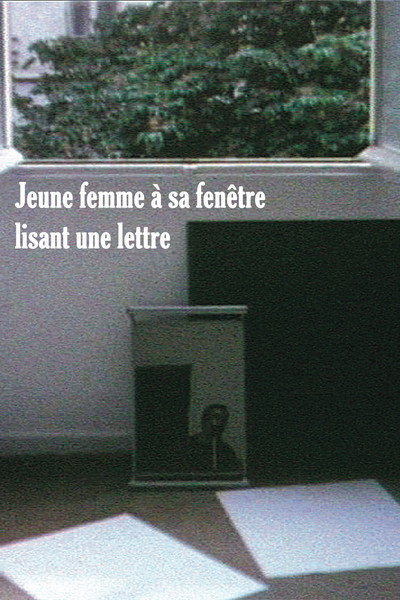Póster de Jeune femme à sa fenêtre lisant une lettre