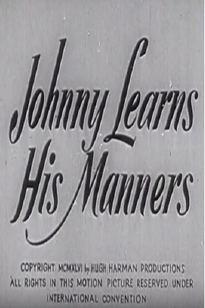 Póster de Johnny Learns His Manners