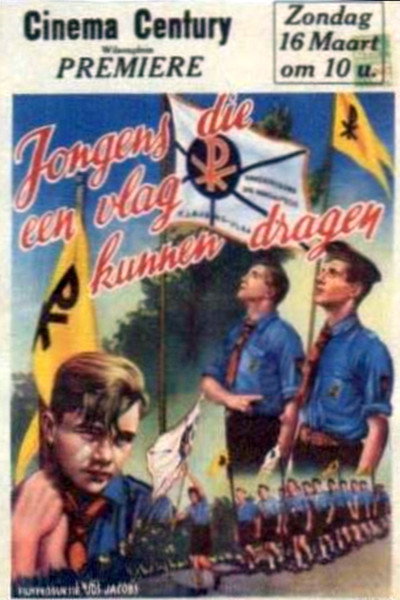 Póster de Jongens die een vlag kunnen dragen