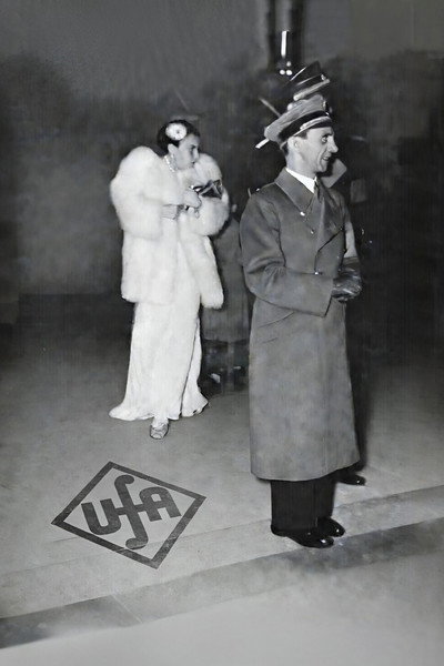 Póster de Joseph Goebbels gesehen von dem UFA-Star Lida Baarova