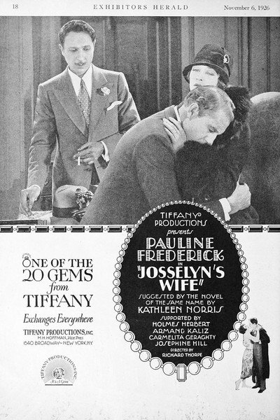 Póster de Josselyn's Wife