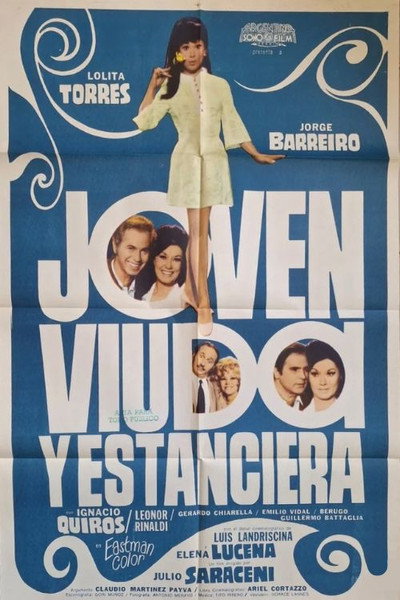 Póster de Joven, viuda y estanciera