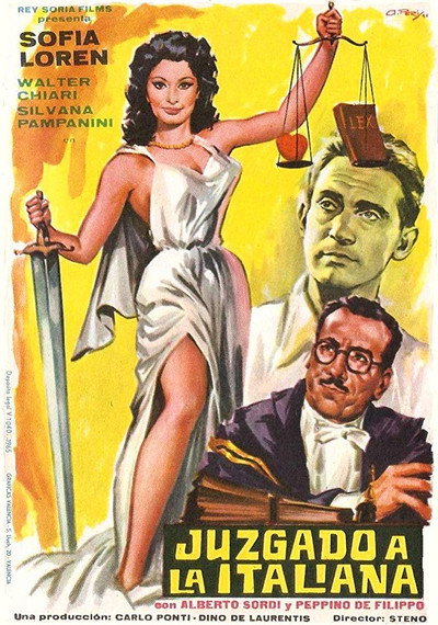 Póster de Juzgado a la italiana
