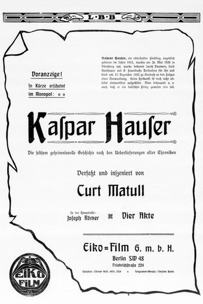 Póster de Kaspar Hauser