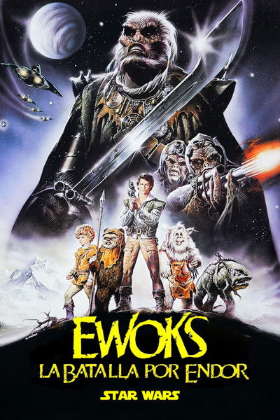 Póster de La batalla del planeta de los ewoks