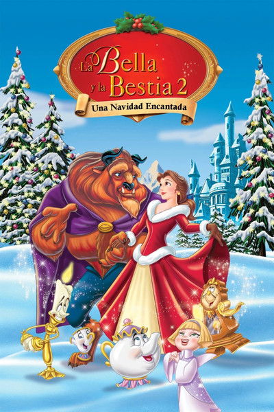 Póster de La bella y la bestia 2: Una navidad encantada
