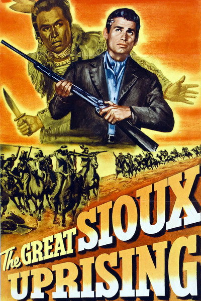 Póster de La carga de los indios sioux