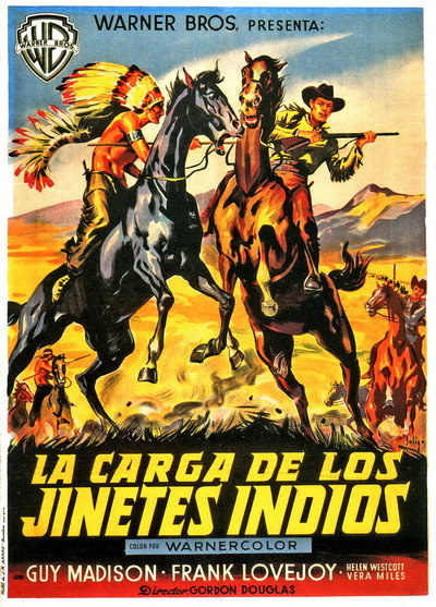 Póster de La carga de los jinetes indios
