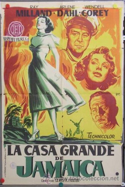 Póster de La casa grande de Jamaica