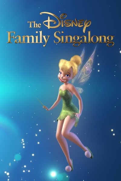Póster de La familia Disney cantando juntos