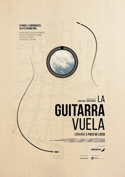 Póster de La guitarra vuela. Soñando a Paco de Lucía